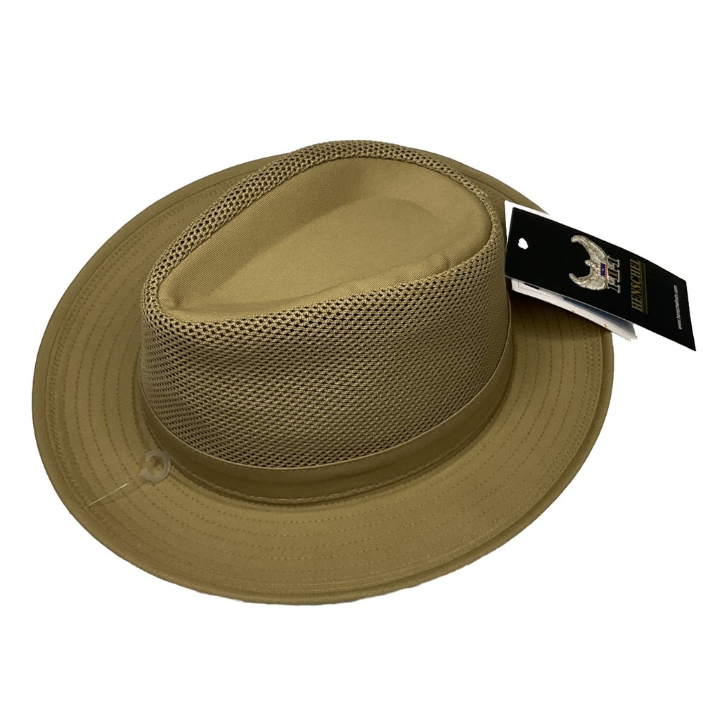 Henschel Hat Hiker Breezer Travel Low Crown Sun Hat Large Khaki 5196-95 NWT